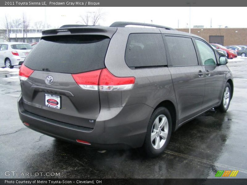 Predawn Gray Mica / Bisque 2011 Toyota Sienna LE