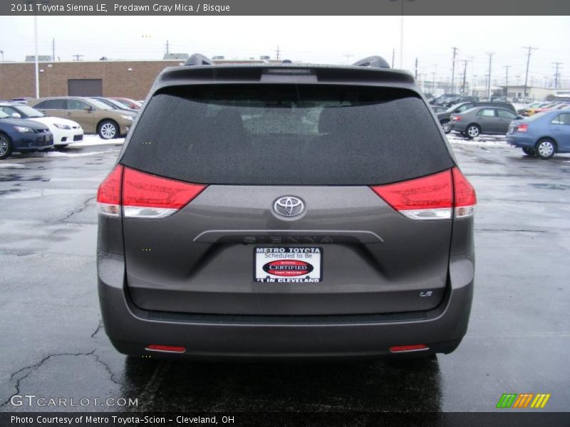 Predawn Gray Mica / Bisque 2011 Toyota Sienna LE