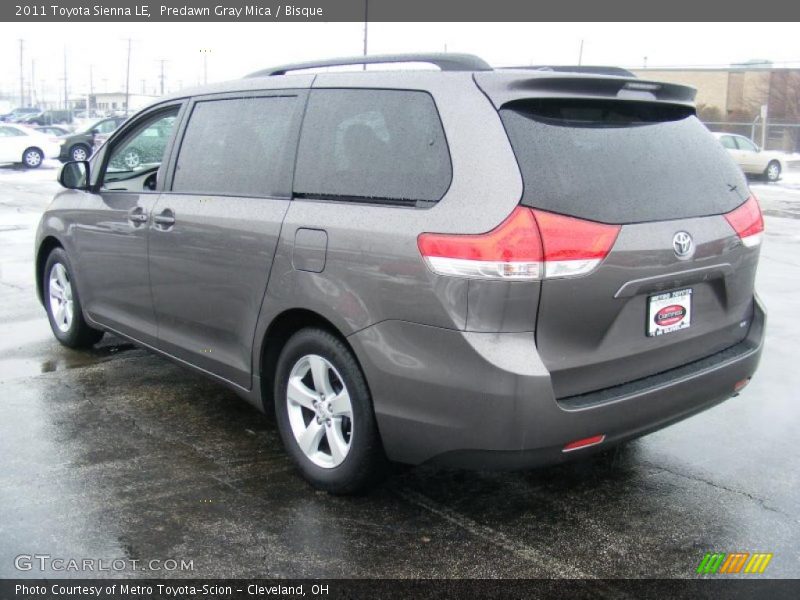 Predawn Gray Mica / Bisque 2011 Toyota Sienna LE