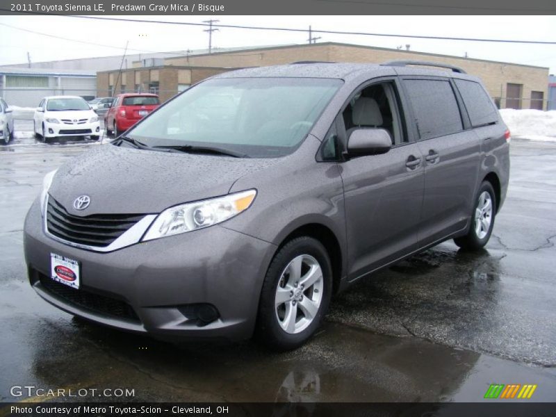 Predawn Gray Mica / Bisque 2011 Toyota Sienna LE