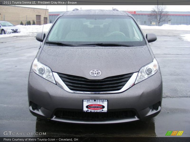 Predawn Gray Mica / Bisque 2011 Toyota Sienna LE