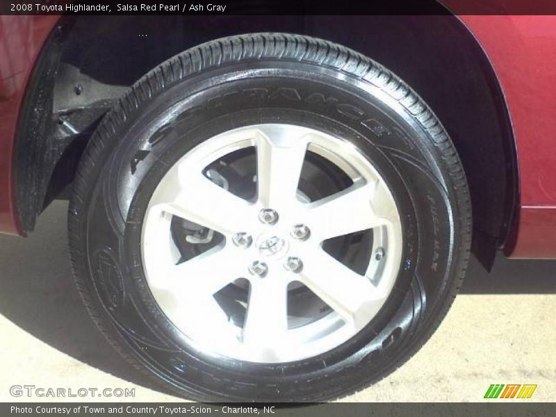 Salsa Red Pearl / Ash Gray 2008 Toyota Highlander