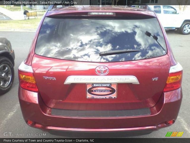 Salsa Red Pearl / Ash Gray 2008 Toyota Highlander