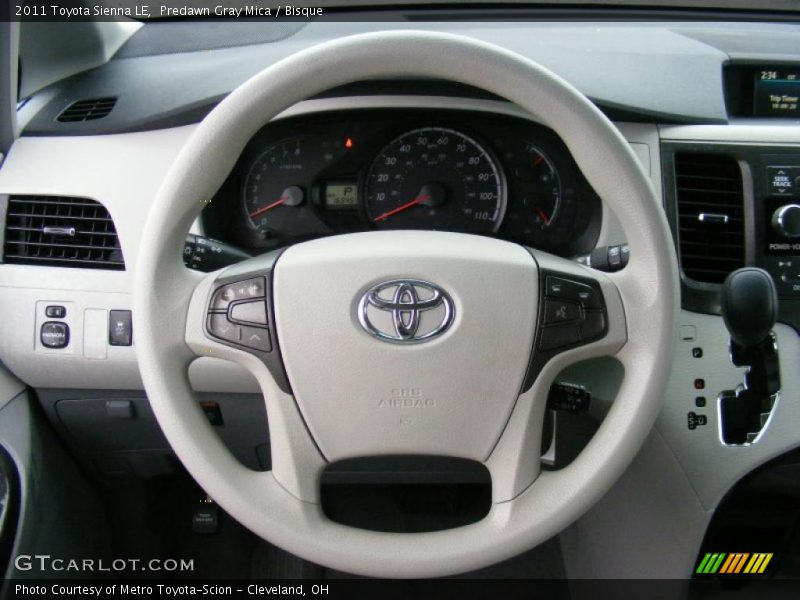 Predawn Gray Mica / Bisque 2011 Toyota Sienna LE
