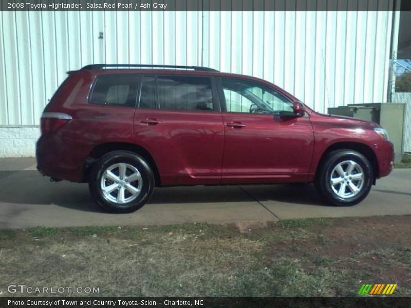 Salsa Red Pearl / Ash Gray 2008 Toyota Highlander