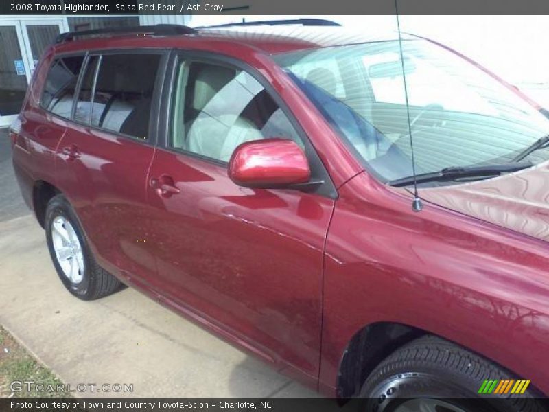 Salsa Red Pearl / Ash Gray 2008 Toyota Highlander
