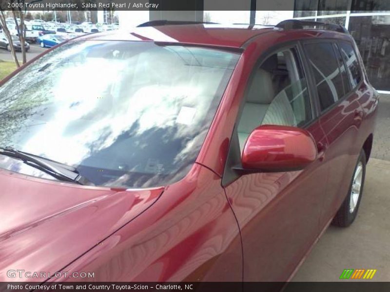 Salsa Red Pearl / Ash Gray 2008 Toyota Highlander