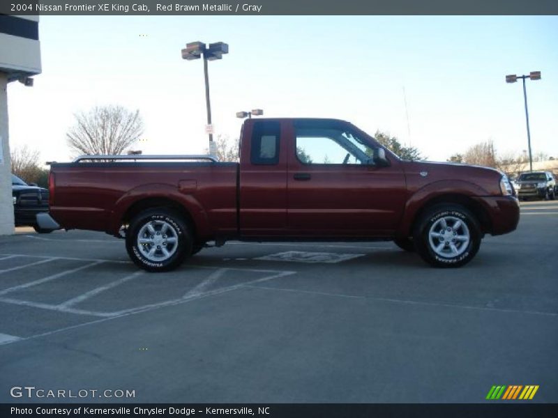Red Brawn Metallic / Gray 2004 Nissan Frontier XE King Cab