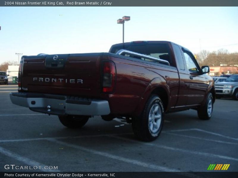 Red Brawn Metallic / Gray 2004 Nissan Frontier XE King Cab