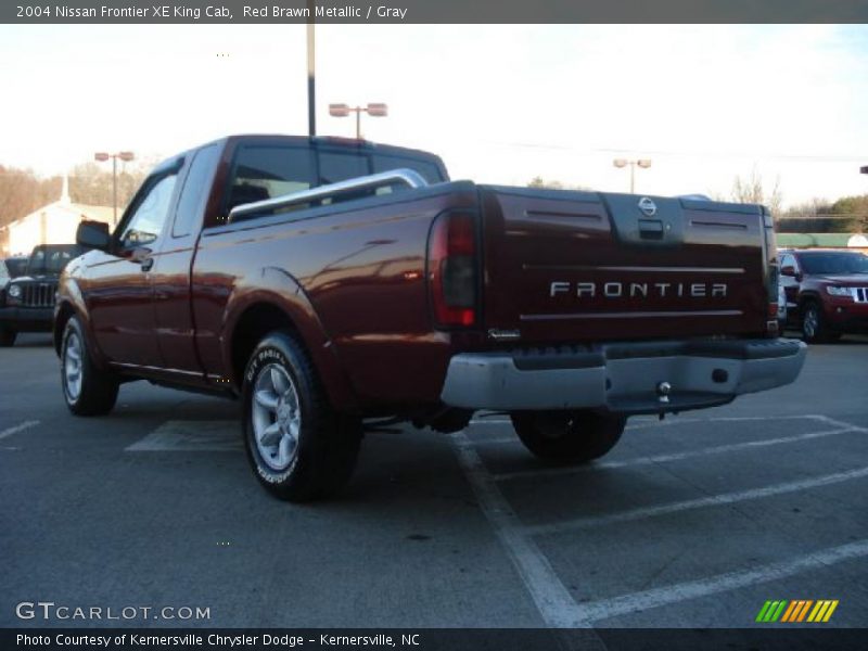 Red Brawn Metallic / Gray 2004 Nissan Frontier XE King Cab