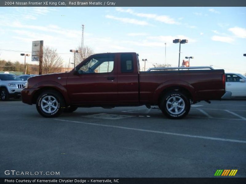 Red Brawn Metallic / Gray 2004 Nissan Frontier XE King Cab