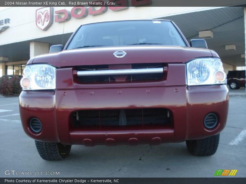 Red Brawn Metallic / Gray 2004 Nissan Frontier XE King Cab