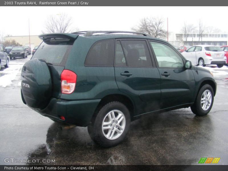 Rainforest Green Pearl / Gray 2003 Toyota RAV4