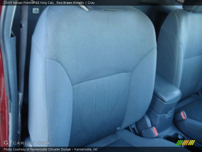 Red Brawn Metallic / Gray 2004 Nissan Frontier XE King Cab