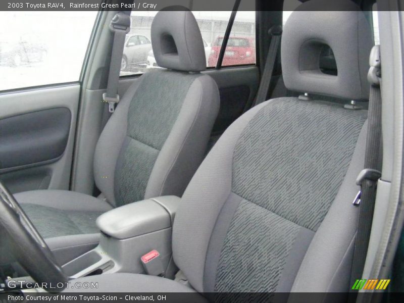 Rainforest Green Pearl / Gray 2003 Toyota RAV4
