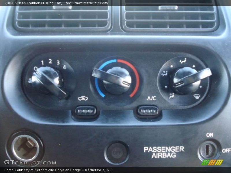 Red Brawn Metallic / Gray 2004 Nissan Frontier XE King Cab