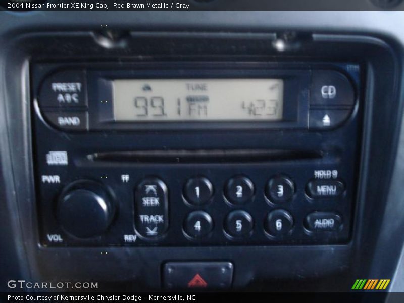 Red Brawn Metallic / Gray 2004 Nissan Frontier XE King Cab