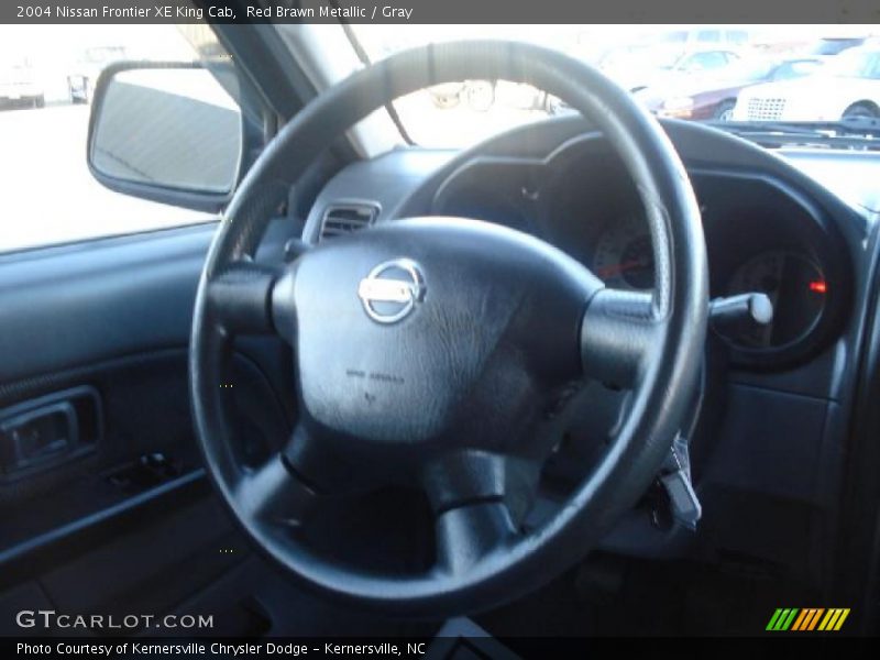 Red Brawn Metallic / Gray 2004 Nissan Frontier XE King Cab