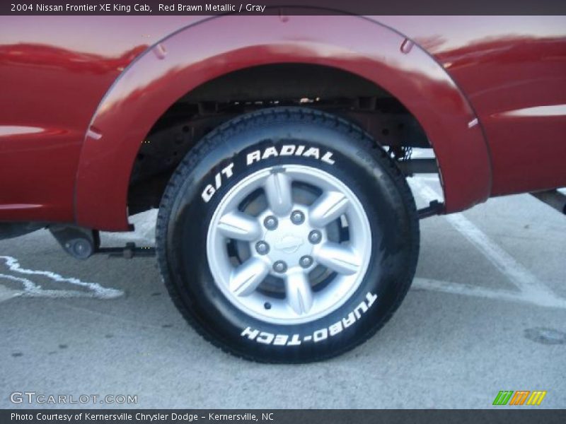 Red Brawn Metallic / Gray 2004 Nissan Frontier XE King Cab