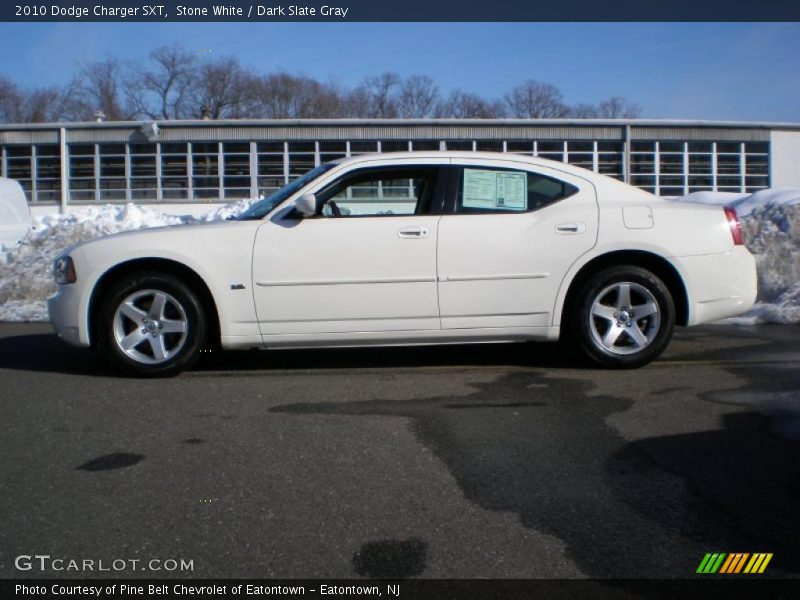 Stone White / Dark Slate Gray 2010 Dodge Charger SXT