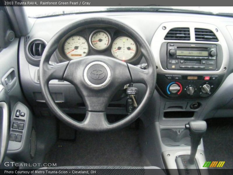 Rainforest Green Pearl / Gray 2003 Toyota RAV4