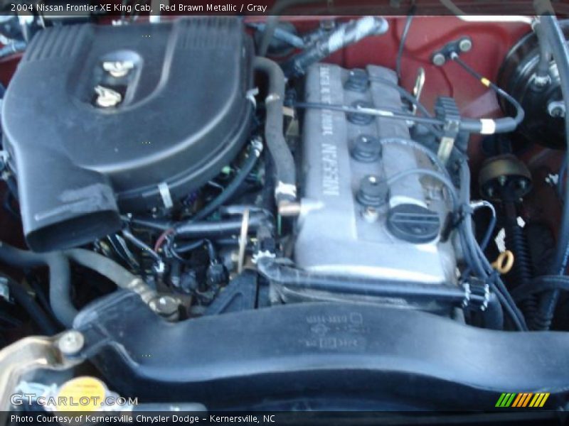 Red Brawn Metallic / Gray 2004 Nissan Frontier XE King Cab
