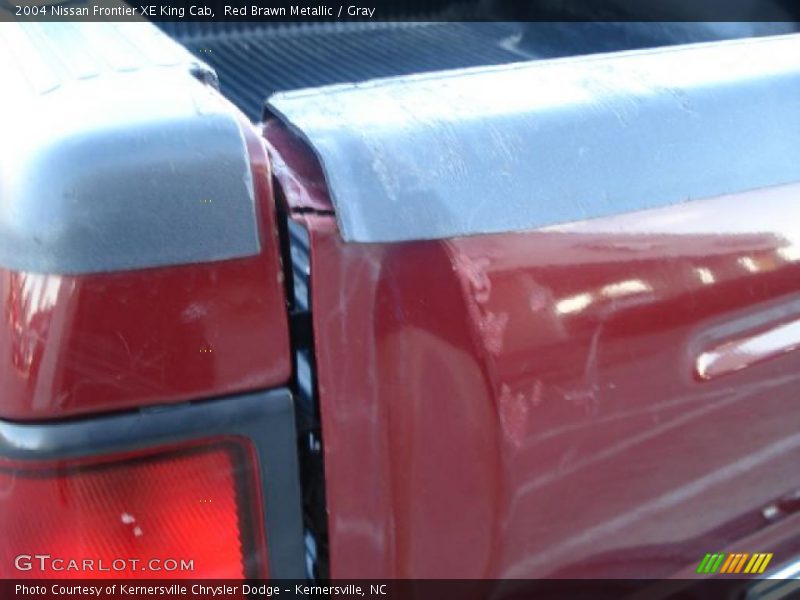 Red Brawn Metallic / Gray 2004 Nissan Frontier XE King Cab