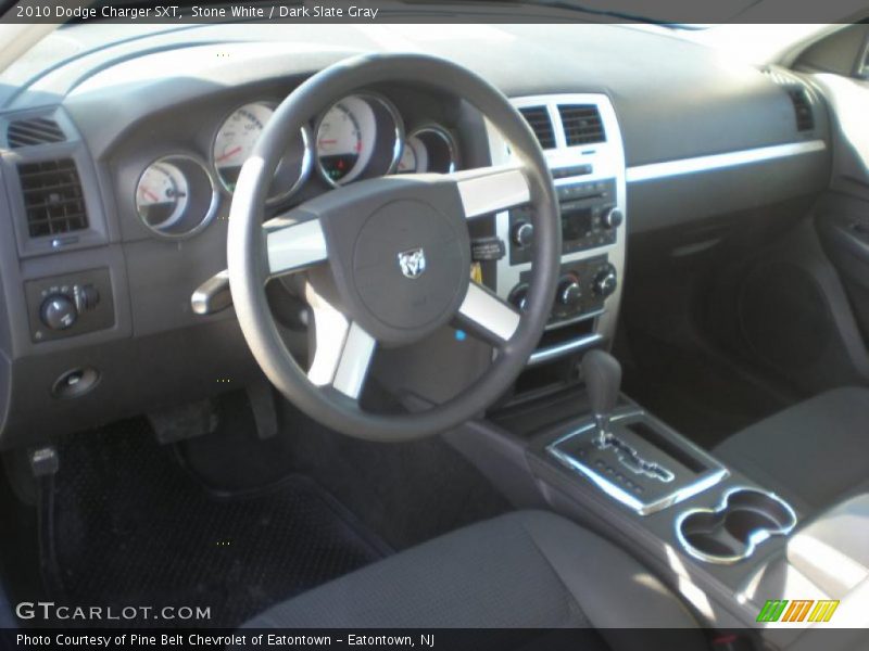 Stone White / Dark Slate Gray 2010 Dodge Charger SXT