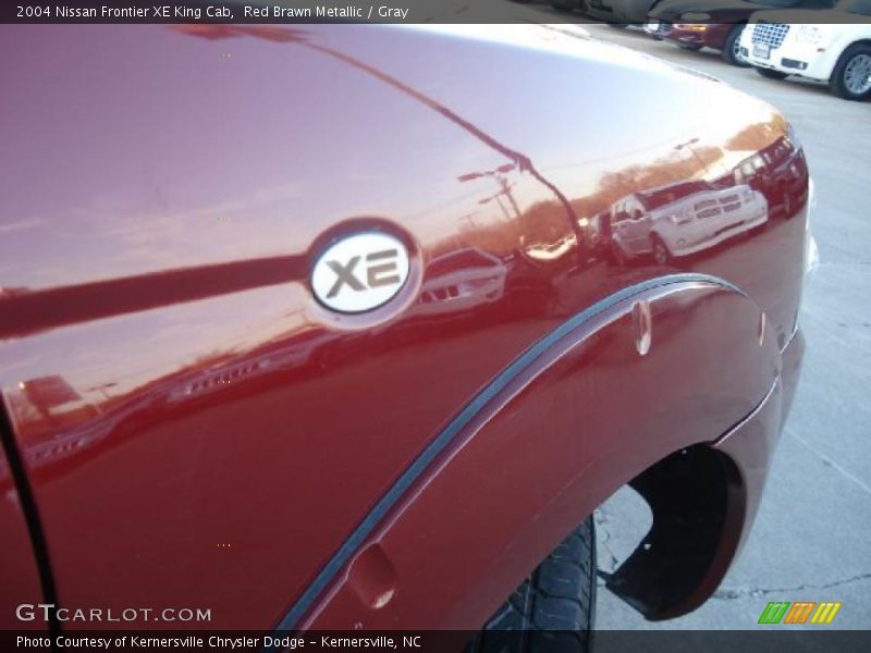 Red Brawn Metallic / Gray 2004 Nissan Frontier XE King Cab
