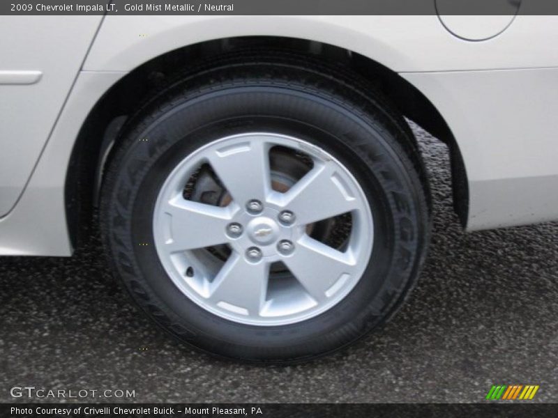 Gold Mist Metallic / Neutral 2009 Chevrolet Impala LT