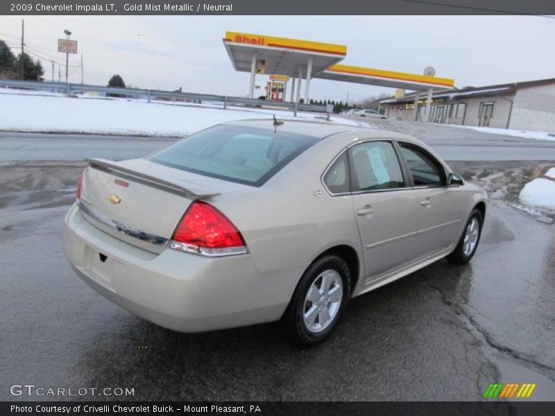 Gold Mist Metallic / Neutral 2009 Chevrolet Impala LT