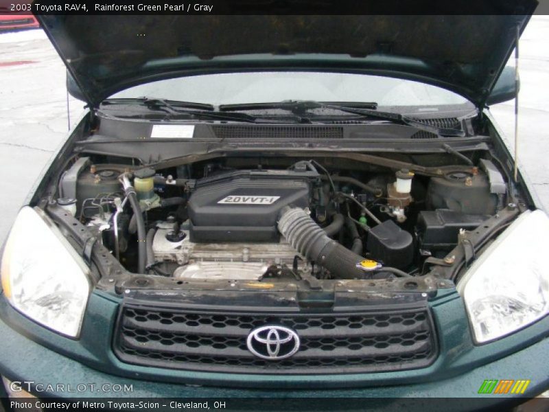 Rainforest Green Pearl / Gray 2003 Toyota RAV4
