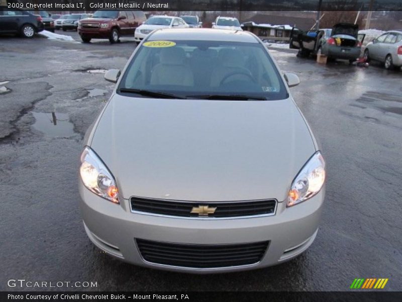 Gold Mist Metallic / Neutral 2009 Chevrolet Impala LT