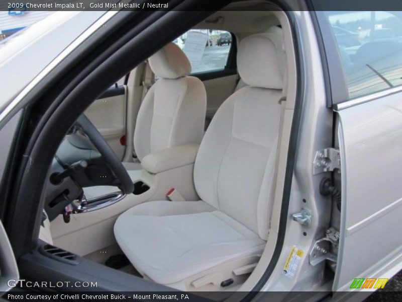 Gold Mist Metallic / Neutral 2009 Chevrolet Impala LT