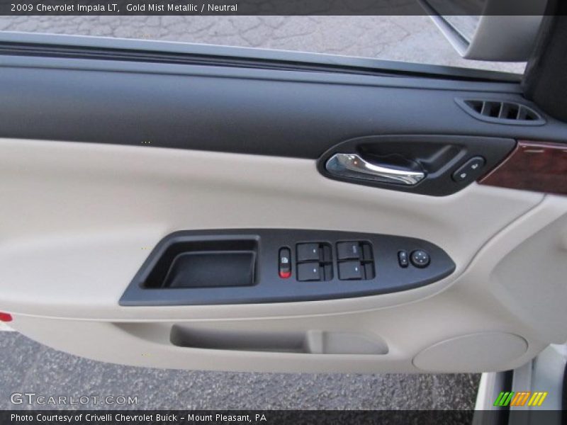 Gold Mist Metallic / Neutral 2009 Chevrolet Impala LT