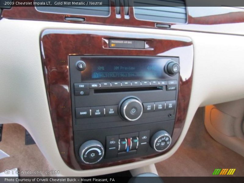 Gold Mist Metallic / Neutral 2009 Chevrolet Impala LT