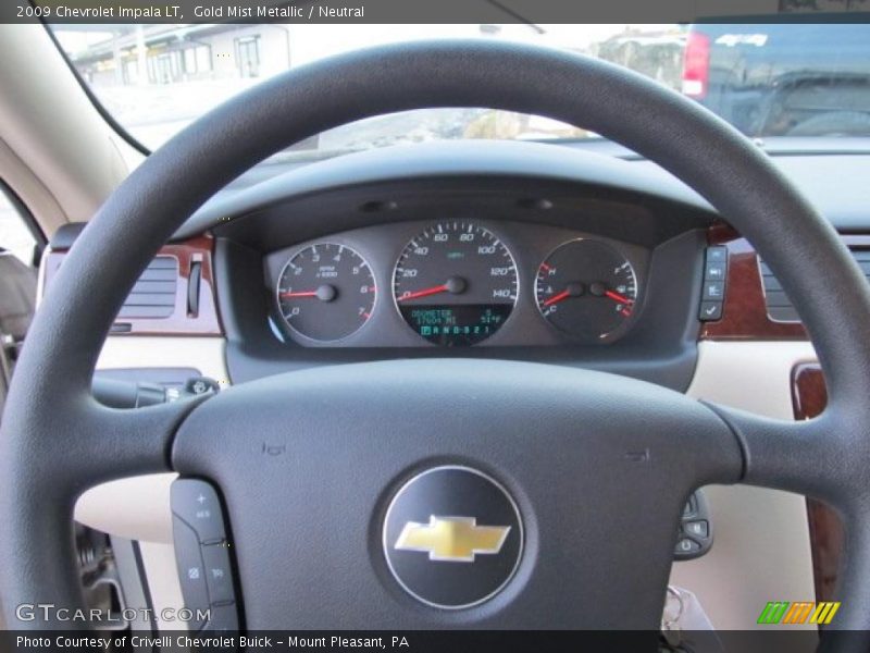 Gold Mist Metallic / Neutral 2009 Chevrolet Impala LT