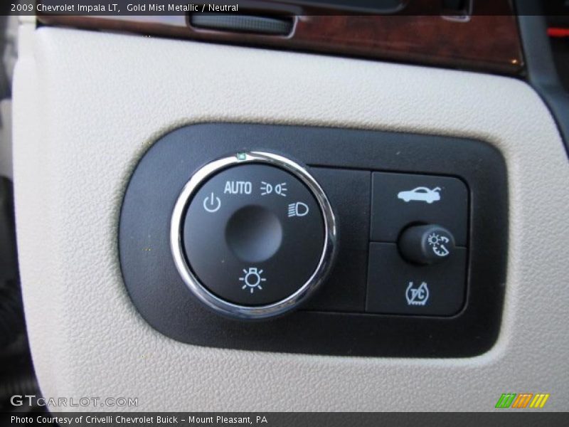 Gold Mist Metallic / Neutral 2009 Chevrolet Impala LT