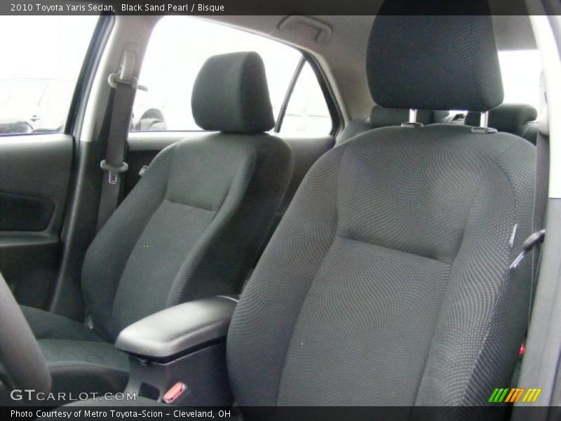 Black Sand Pearl / Bisque 2010 Toyota Yaris Sedan