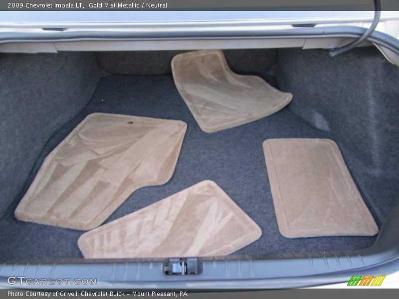 Gold Mist Metallic / Neutral 2009 Chevrolet Impala LT