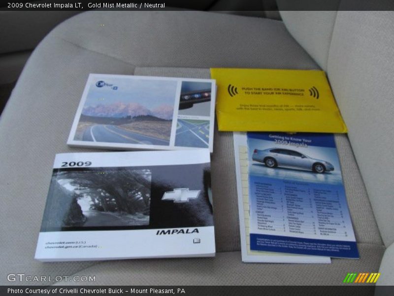 Gold Mist Metallic / Neutral 2009 Chevrolet Impala LT