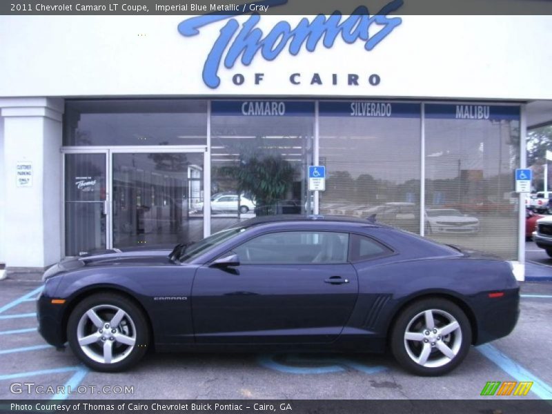 Imperial Blue Metallic / Gray 2011 Chevrolet Camaro LT Coupe