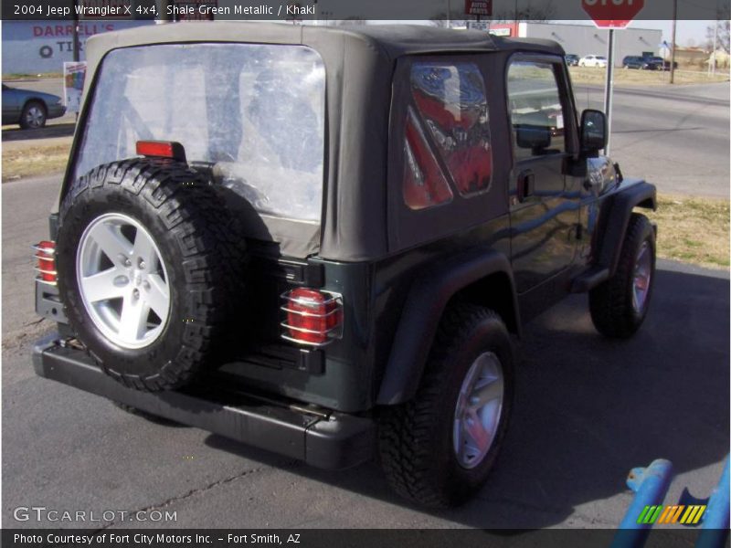 Shale Green Metallic / Khaki 2004 Jeep Wrangler X 4x4