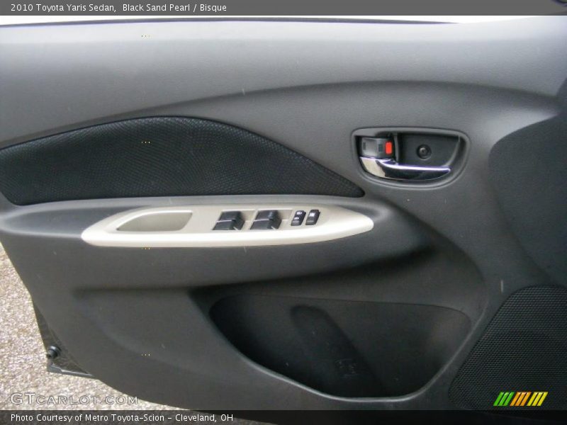 Black Sand Pearl / Bisque 2010 Toyota Yaris Sedan