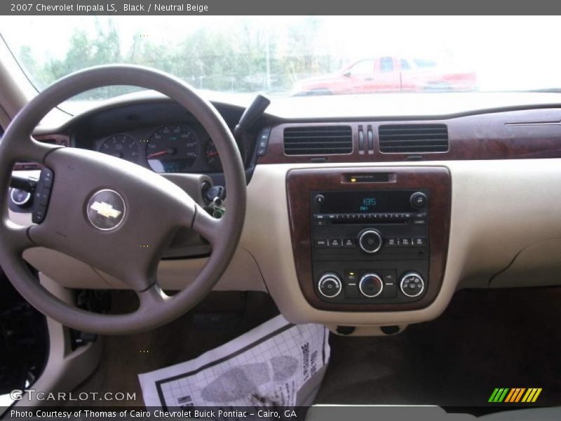 Black / Neutral Beige 2007 Chevrolet Impala LS