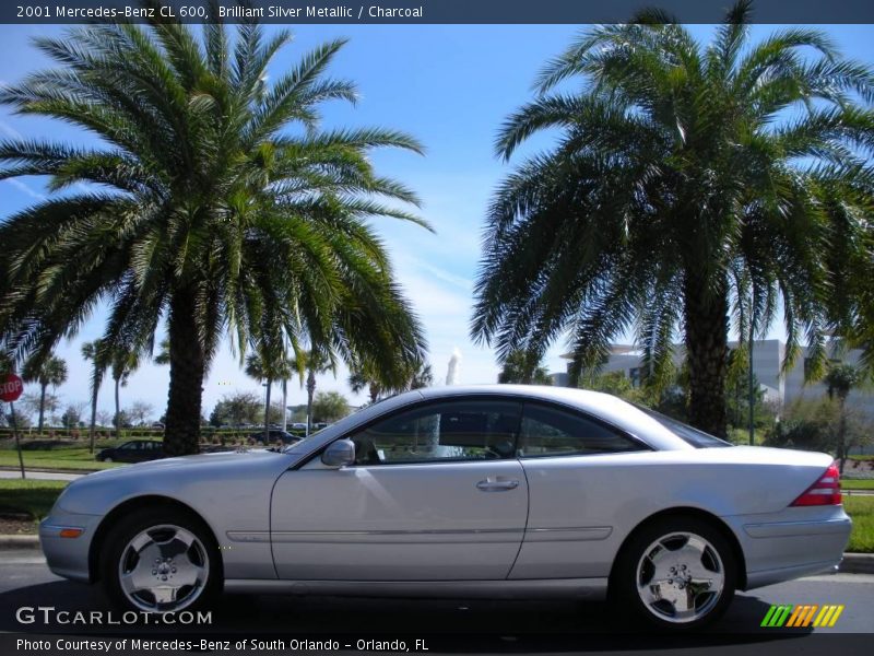 Brilliant Silver Metallic / Charcoal 2001 Mercedes-Benz CL 600