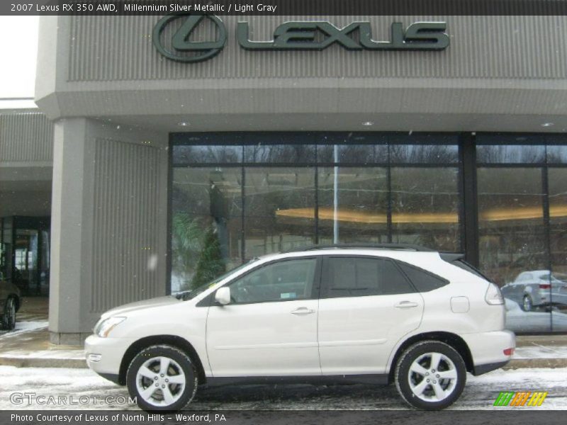 Millennium Silver Metallic / Light Gray 2007 Lexus RX 350 AWD