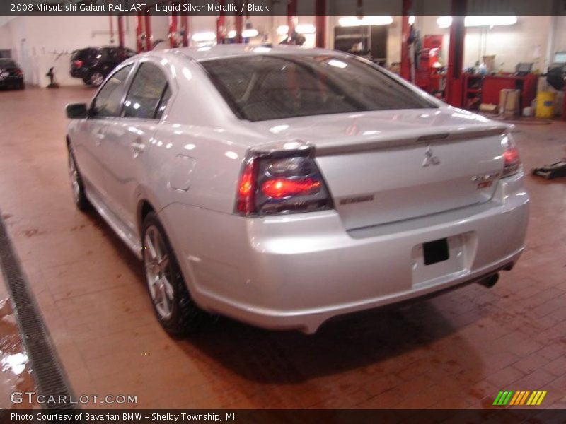 Liquid Silver Metallic / Black 2008 Mitsubishi Galant RALLIART