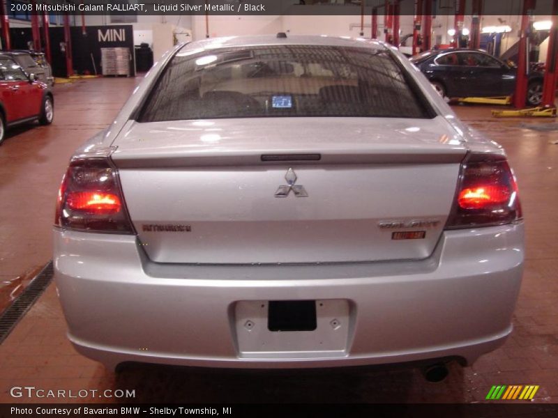 Liquid Silver Metallic / Black 2008 Mitsubishi Galant RALLIART