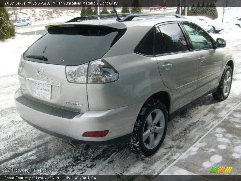 Millennium Silver Metallic / Light Gray 2007 Lexus RX 350 AWD